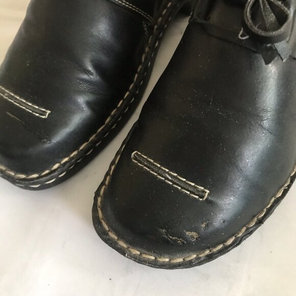 Vintage Faded Glory Black Loafers Clogs Size 8.5 - Picture 3 of 7